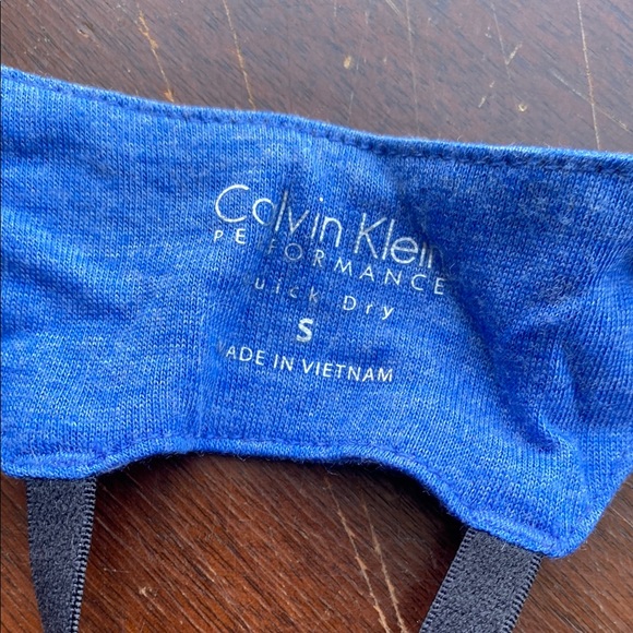 Calvin Klein Performance set of 2 Gray and Blue Women's Tank Tops size Small - Picture 4 of 9